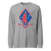 1st Battalion 1st Marines Long Sleeve T-Shirt - HEATHER GREY