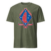 1st Battalion 1st Marines T-Shirt - OD GREEN