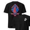 1st Battalion 1st Marines Back Print T-Shirt - BLACK