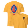 1st Battalion 1st Marines Back Print T-Shirt - GOLD