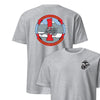 1st Battalion 10th Marines Back Print T-Shirt - HEATHER GREY