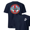 1st Battalion 10th Marines Back Print T-Shirt - NAVY