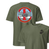 1st Battalion 10th Marines Back Print T-Shirt - OD GREEN