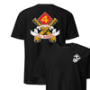 1st Battalion 14th Marines Back Print T-Shirt - BLACK