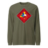 1st Battalion 23rd Marines Long Sleeve T-Shirt - OD GREEN