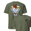 1st Battalion 24th Marines Back Print T-Shirt - OD GREEN