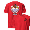 1st Battalion 24th Marines Back Print T-Shirt - RED