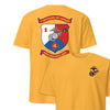 1st Battalion 25th Marines Back Print T-Shirt - GOLD