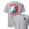 1st Battalion 25th Marines Back Print T-Shirt - HEATHER GREY