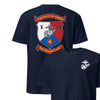 1st Battalion 25th Marines Back Print T-Shirt - NAVY