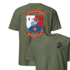 1st Battalion 25th Marines Back Print T-Shirt - OD GREEN
