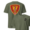1st Battalion 27th Marines Back Print T-Shirt - OD GREEN