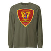 1st Battalion 27th Marines Long Sleeve T-Shirt - OD GREEN
