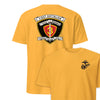1st Battalion 3rd Marines Back Print T-Shirt - GOLD
