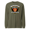 1st Battalion 3rd Marines Long Sleeve T-Shirt - OD GREEN