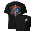 1st Battalion 4th Marines Back Print T-Shirt - BLACK