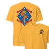 1st Battalion 4th Marines Back Print T-Shirt - GOLD