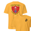 1st Battalion 5th Marines Back Print T-Shirt - GOLD