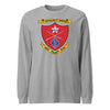 1st Battalion 5th Marines Long Sleeve T-Shirt - HEATHER GREY