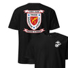 1st Battalion 7th Marines Back Print T-Shirt - BLACK