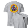 1st Battalion 9th Marines Back Print T-Shirt - HEATHER GREY