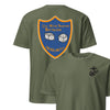 11th Motor Transport Battalion Back Print T-Shirt - OD GREEN