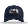 Earned Never Given Structured USMC Hat - Navy - NAVY