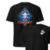 1st Recon Battalion Back Print T-Shirt - BLACK