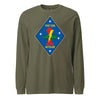 1st Tank Battalion Long Sleeve T-Shirt - OD GREEN