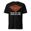 1ST Airwing Custom T-shirt- Leatherneck For Life - Black