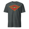 1ST Airwing Custom T-shirt- Leatherneck For Life - Charcoal Heather