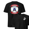 2nd Battalion 1st Marines Back Print T-Shirt - BLACK
