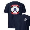 2nd Battalion 1st Marines Back Print T-Shirt - NAVY