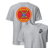 2nd Battalion 11th Marines Back Print T-Shirt - HEATHER GREY