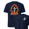 2nd Battalion 2nd Marines Back Print T-Shirt - NAVY