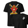 2nd Battalion 23rd Marines Back Print T-Shirt - BLACK