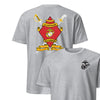 2nd Battalion 23rd Marines Back Print T-Shirt - HEATHER GREY