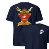 2nd Battalion 23rd Marines Back Print T-Shirt - NAVY