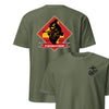 2nd Battalion 24th Marines Back Print T-Shirt - OD GREEN