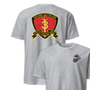 2nd Battalion 3rd Marines Back Print T-Shirt - HEATHER GREY