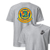 2nd Battalion 4th Marines Back Print T-Shirt - HEATHER GREY