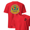 2nd Battalion 4th Marines Back Print T-Shirt - RED