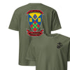 2nd Battalion 5th Marines Back Print T-Shirt - OD GREEN