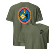 2nd Battalion 6th Marines Back Print T-Shirt - OD GREEN