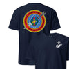 2nd Battalion 7th Marines Back Print T-Shirt - NAVY