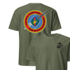 2nd Battalion 7th Marines Back Print T-Shirt - OD GREEN