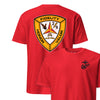 2nd Battalion 9th Marines Back Print T-Shirt - RED