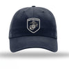 Brotherhood Shield EGA Unstructured USMC Hat - Navy w/ Silver - Navy