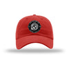 250th USMC Birthday Shield Patch Unstructured Dad Hat - RED