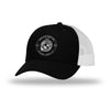 250th USMC Birthday Shield Patch Structured Trucker Hat - BLACK/WHITE